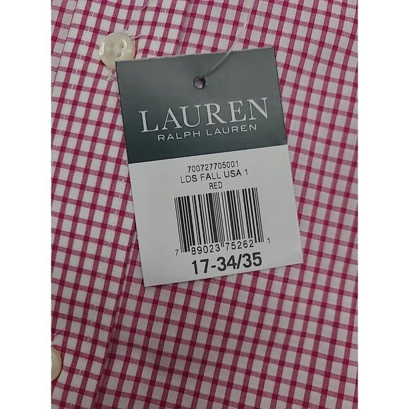 Lauren Ralph Lauren Classic Fit Button Down Men's Size 17 34/35 New with Tags - Picture 6 of 6